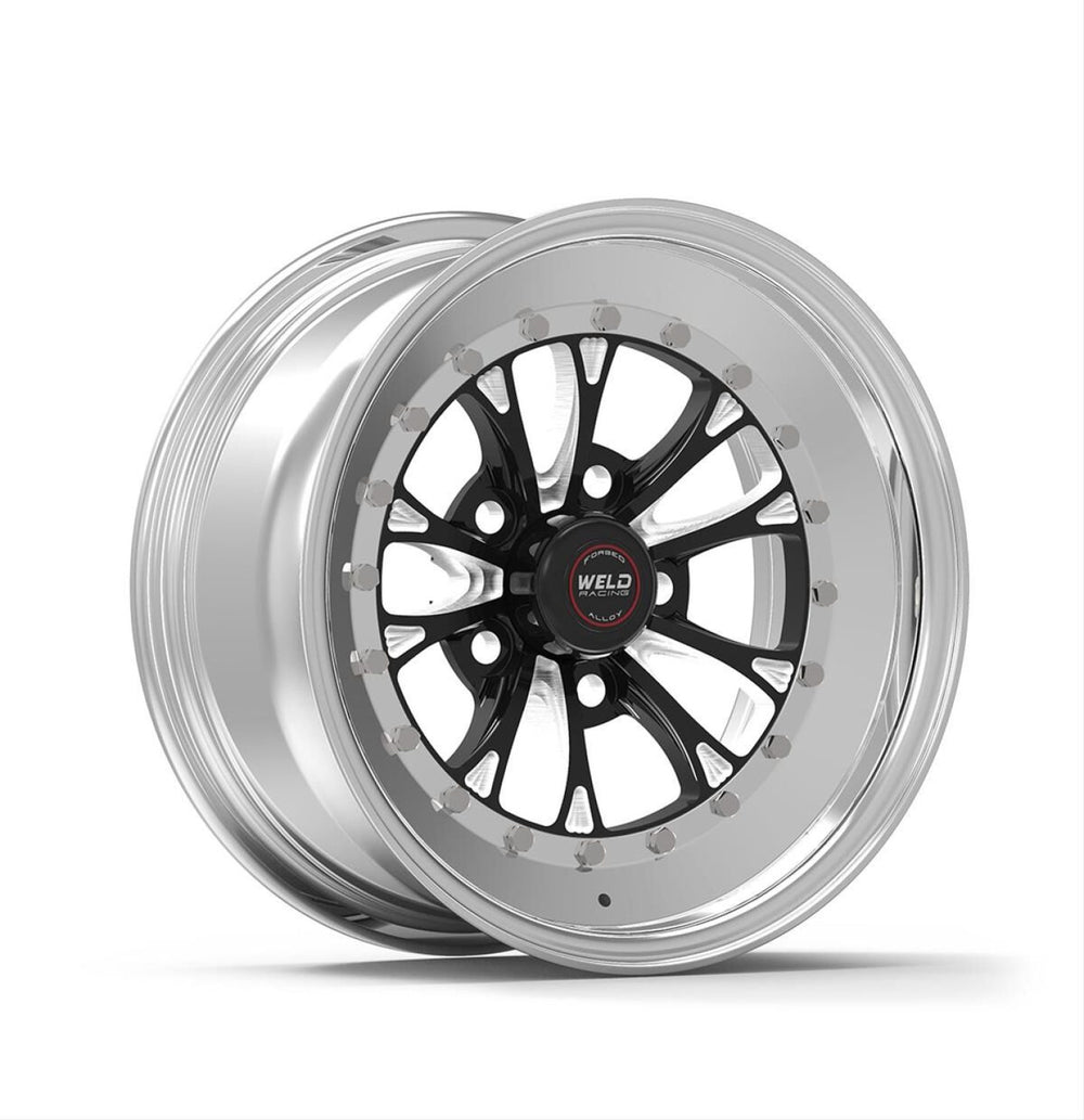 Weld Vitesse 15X9 / 5X4.75 BP / 3.5In BS - Black Single Beadlock Wheel