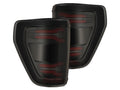 AlphaRex 21-23 Ford F-150 LUXX LED Taillights - Black Red w/ BLIS