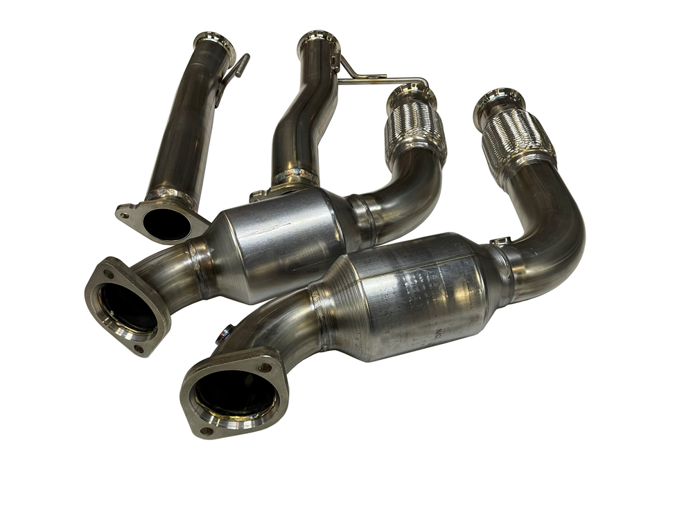 SPD 2022 - 2023 3.0L Ford Bronco Raptor 304SS Catted Downpipes