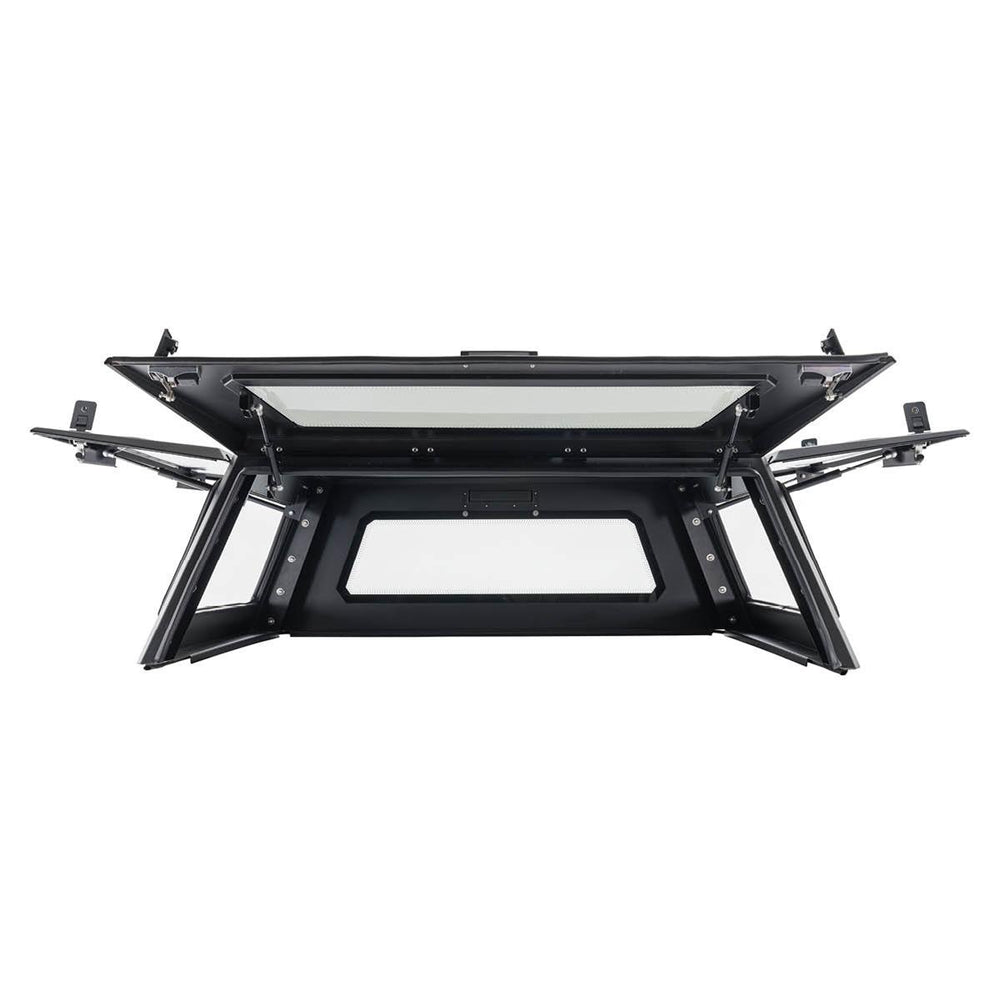 Overland Vehicle Systems Expedition - Truck Cap W Full Wing Doors Front and Rear Windows 3rd Brake Light