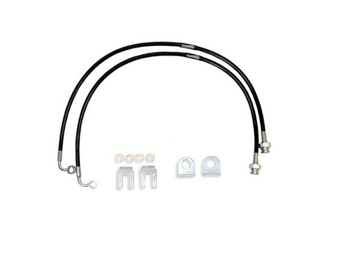 JEEP JK EXTENDED BRAKE LINE KIT SILVER