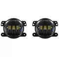 ~(3 lbs. 12X7X4)~ Jeep Wrangler JL/JT Gladiator 4 Inch RGB Fog Lights - Quad Lock/Interlock Compatible Quake LED