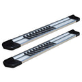 56IN BRUSHED ALUMINUM OEM RUNNING BOARDS(BRKT SOLD SEP)