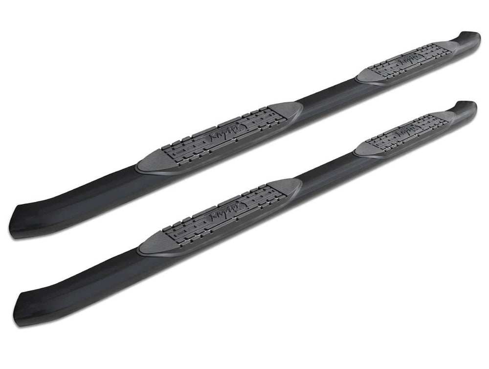 86IN BLACK TEXTURED ALUMINUM 5 IN OVAL STEP BARS(BRKT SOLD SEP)