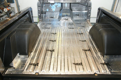 COMPLETE SUV INSULATION KIT 4 DOOR POLYMER BLACK BACKING SILVER