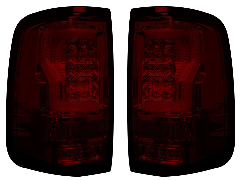 ~(10 lbs. 25X16X8)~ Ford F150 04-08 Straight aka inchStyleinch Side OLED TAIL LIGHTS - Red Lens