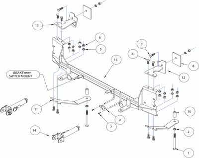 TOW BAR MOUNTING BRACKET KIT
