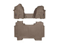 WeatherTech Tan Front and Rear Floorliners - Over The Hump Fits -20-24 Dodge RAM 4514301-4514282