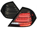 SEDAN W203 LED SEQUENTIAL TAIL LIGHTS CHROME HOUSING DARK SMOKED LENS