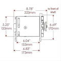 POWERGEN FORD CHROME SWING MTG 90A 12V W/LAMP TERM
