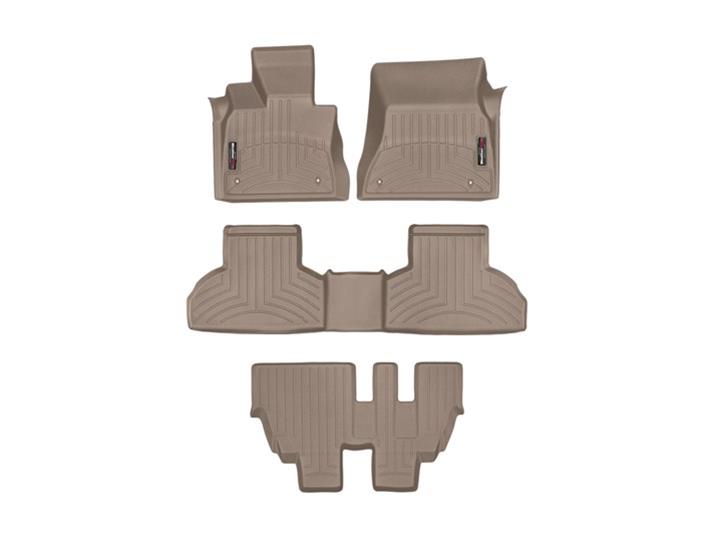 WeatherTech Tan Front Rear and Rear Floorliners Fits -20-20 X5 X5 M 4513351-45559-2-3