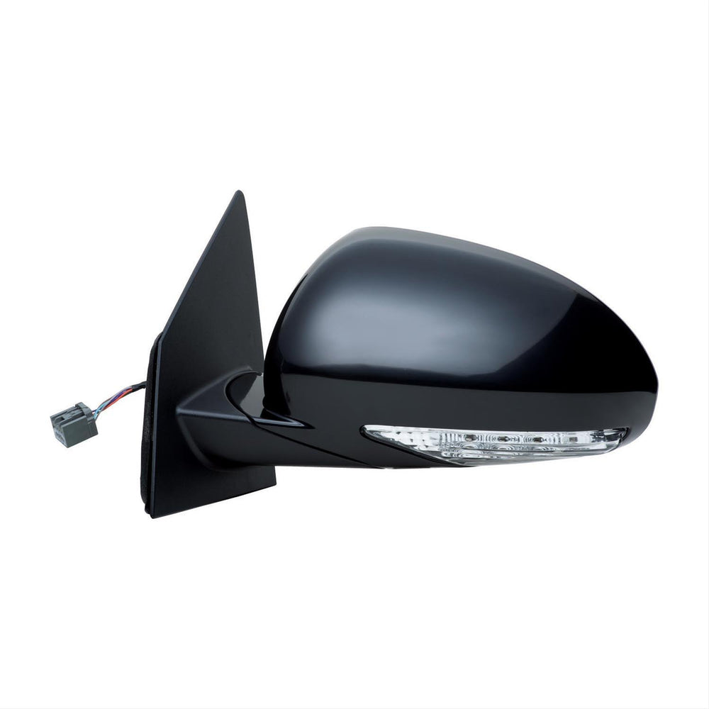 0812 BUICK ENCLAVE LH HEATED POWER FOLDAWAY OE MIRROR BLACK PTM W/TURN SIGNAL