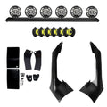 KC HiLiTES 18-21 Jeep JL/JT 50in. Overhead Xross Bar Kit w/(6) SlimLite LED Lights 300W - Black