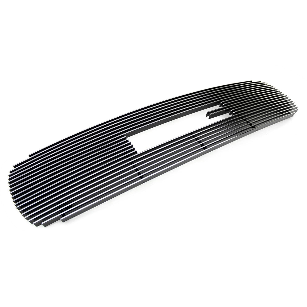 Grill: 1999-2002 GMC Pick Up Full Size Sierra 2000-2005 Yukon; Grille; main grill; overlay; 20 bars; bolt on; with logo cutout; billet