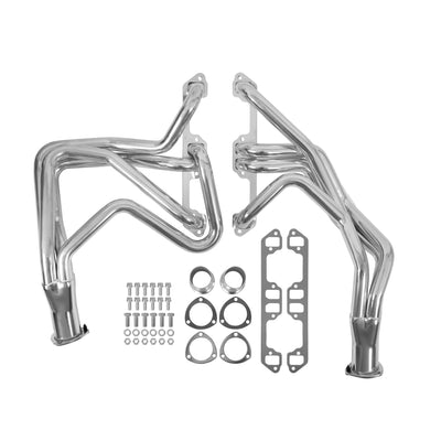 Long Tube Header Ceramic Coated Fits 67-74 Barracuda/Challenger 66-74 Charger/Road Runner 273-360 Tube Size 1.625 Inch Collector Size 3 Inch FlowTech