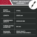 PROPT SHAFT LINCOLN REAR 07-08
