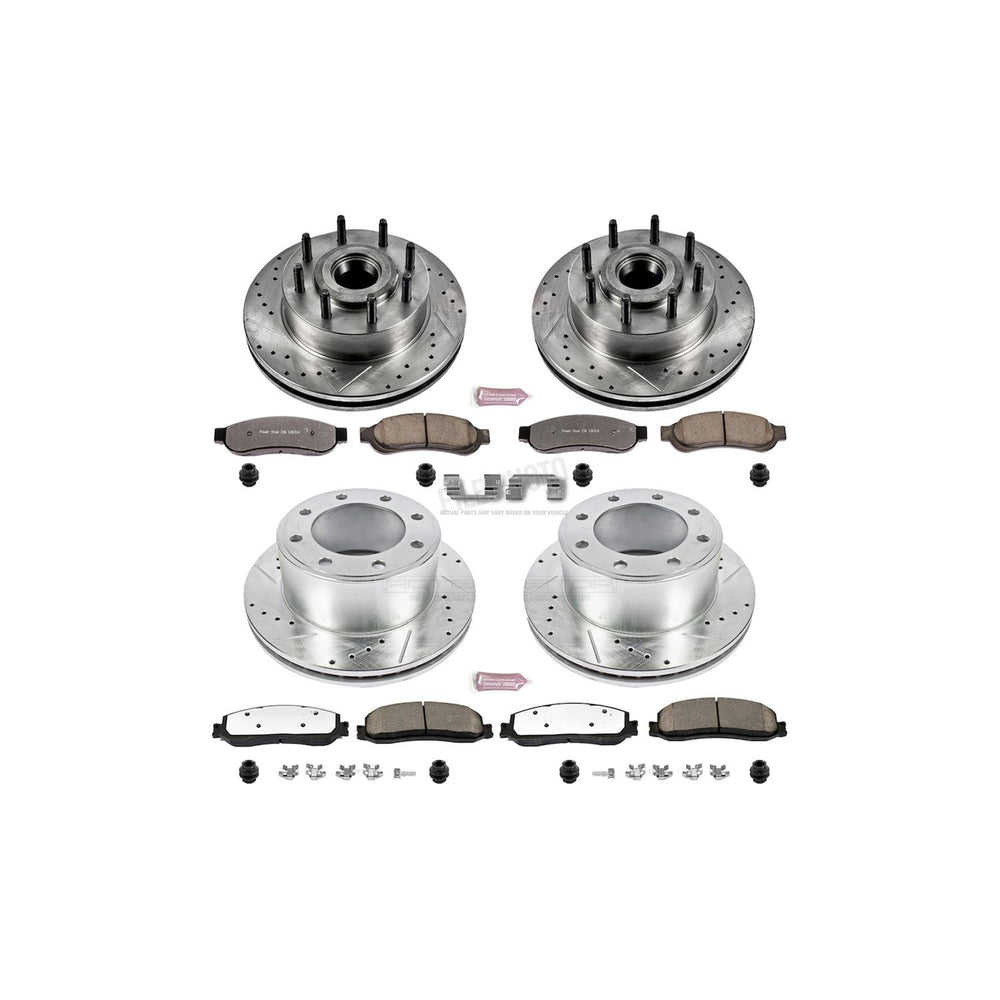 Power Stop 2012 Ford F-350 Super Duty Front & Rear Z36 Truck & Tow Brake Kit