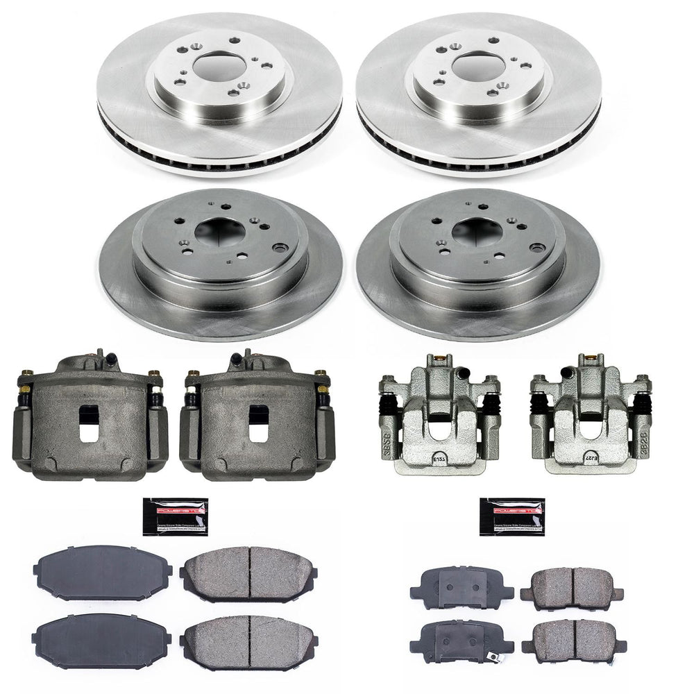 Power Stop 01-02 Acura MDX Autospecialty Kit w/ Calipers - Front and Rear