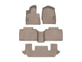 WeatherTech Tan Front Rear and Rear Floorliners Fits -20-21 Ford 451575-1-2-3