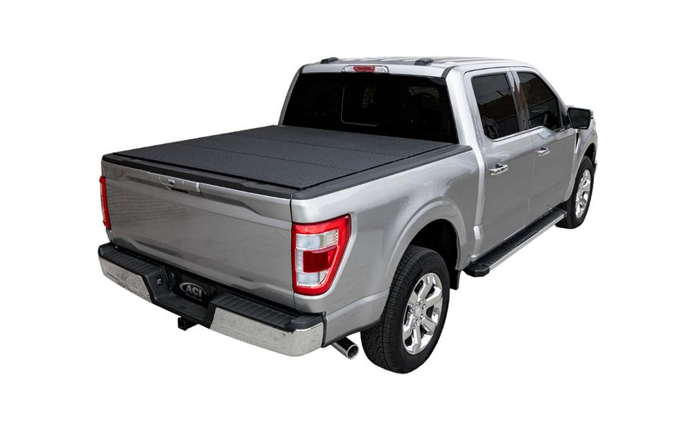 22C TUNDRA 6FT 6IN BOX (W/ DECK RAIL) LOMAX FOLDING HARD COVER BLACK DIAMOND MI