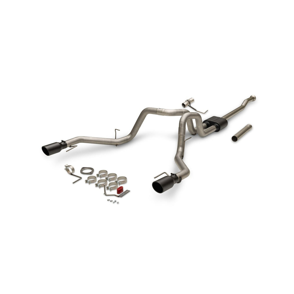 21C F150 AMERICAN THUNDER CATBACK EXHAUST 4.5IN TIP 3IN X 3IN DUAL CENTER 409SS