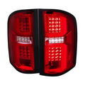 LED LIGHT BAR TAIL LIGHTS GLOSSY BLACK HOUSING AND CLEAR LENS