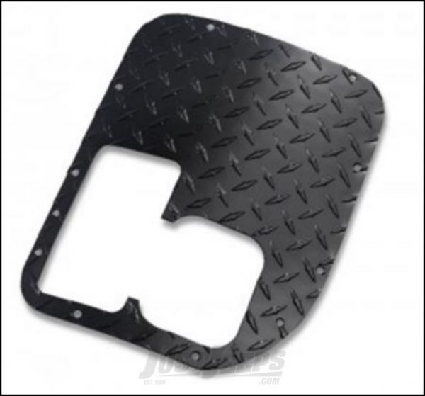 Shifter Cover: 1986-1996 Jeep Wrangler; with transfer case hole; steel