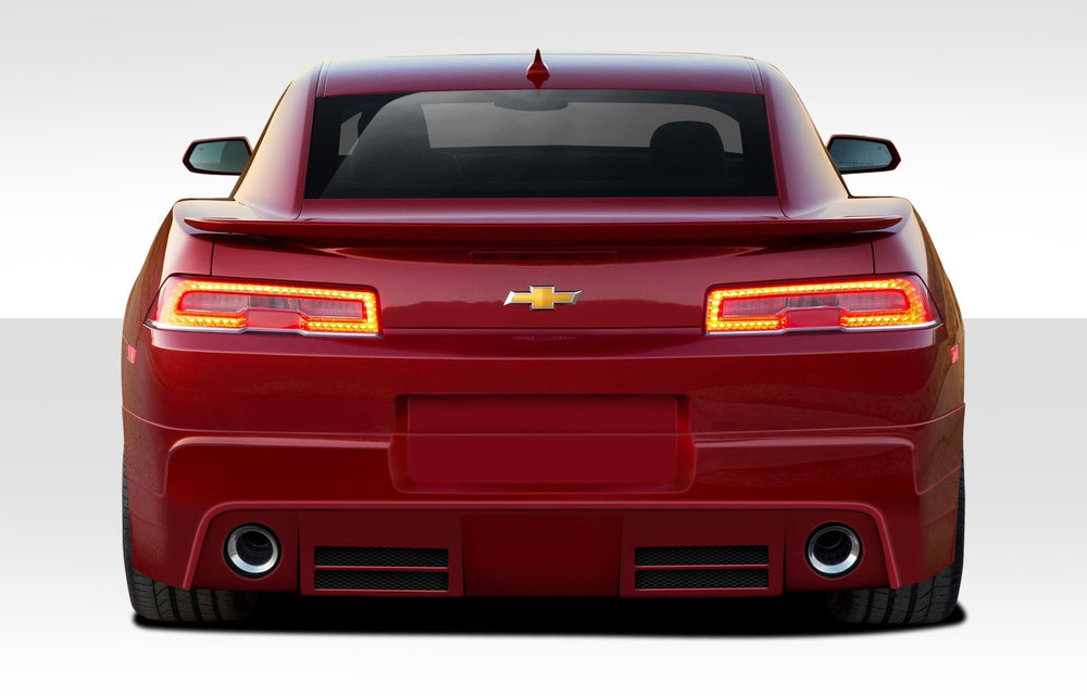 2014-2015 Chevrolet Camaro V6 Duraflex Racer Body Kit - 4 Piece - Includes Racer Front Lip Under Air Dam Spoiler (109648) Racer Side Skirt Rocker Panels (105983) Racer Rear Lip Under Air Dam Spoiler (109649)