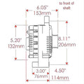 ALT LT MOD FORD 200A BLK