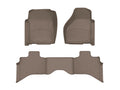 WeatherTech Tan Front Rear FloorLiner HP Fits -20-24 Dodge RAM 454651IM-452162IM