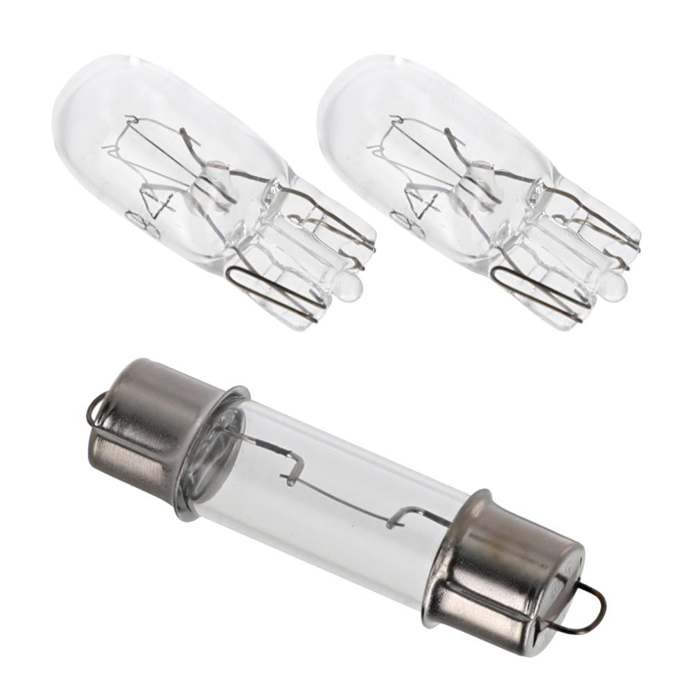 UPR 05-09 Mustang Map Light Button Covers - Satin 1157-01