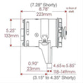 POWERGEN FORD BLACK FLAT HEAD STRAP MTG