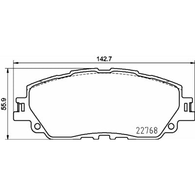 BRAKE PAD SET DISC BRAKE 8DB