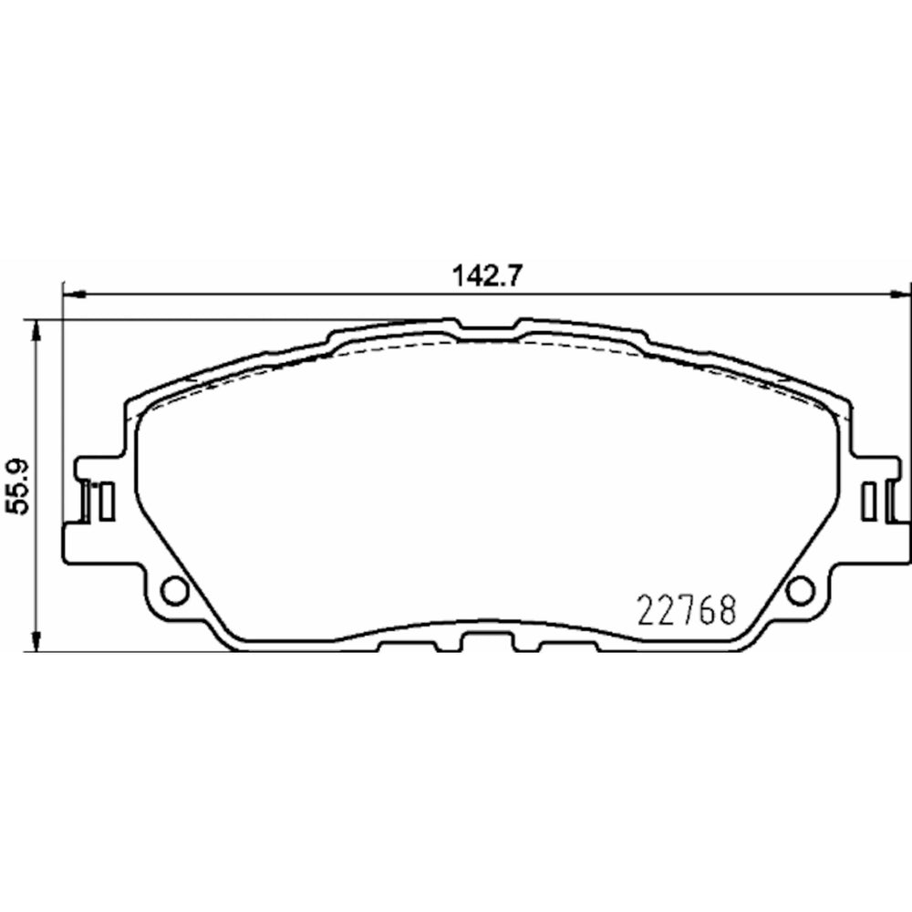 BRAKE PAD SET DISC BRAKE 8DB