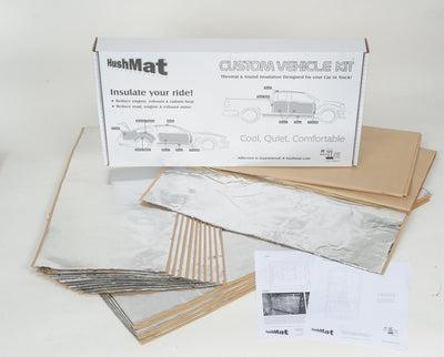COMPLETE VEHICLE CUSTOM INSULATION KIT POLYMER BLACK BACKING SILVER