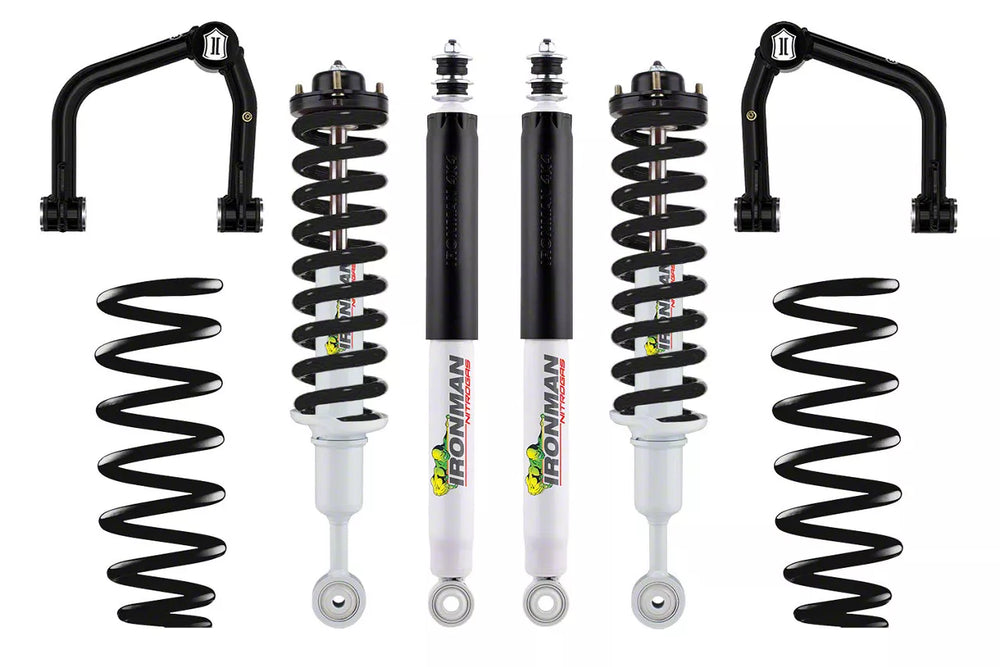 22C TUNDRA 3IN NITRO GAS SUSPENSION LIFT KIT STAGE 2(UCA)BLK SPRINGS(FRONT 3IN/REAR 2.5IN)MED LOAD