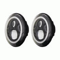 7" RD BLK LED HDLT SET W/HALO
