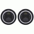 7" RD BLK LED HDLT SET W/HALO