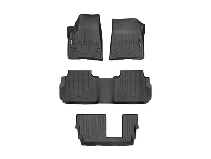 WeatherTech Black Front Rear and Rear Floorliners Fits -20-23 Acadia Acadia Denali 441080-1-2-4