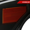 LED LIGHT BAR HEADLIGHTS WITH MATTE BLACK HOUSING AND SMOKED LENS - USES STOCK BULBS - LIGHTING EFFECT