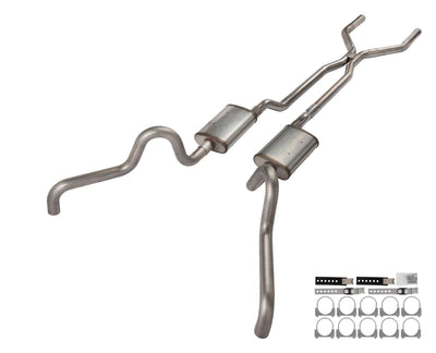 1966-71 Ford Fairlane 2.5 Hpipe Crossmember Back Quarter Panel Exit Exhaust Violator Mufflers