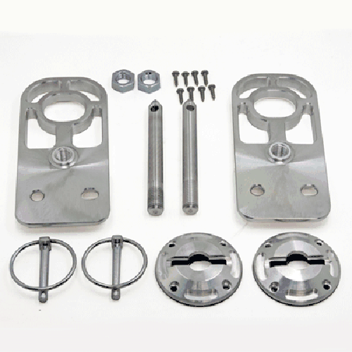 UPR 05-08 RAD/HOOD PIN HOLD DOWN KIT-POLISHED 1056-08