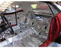 FLOOR PAN CUSTOM INSULATION KIT POLYMER BLACK BACKING SILVER
