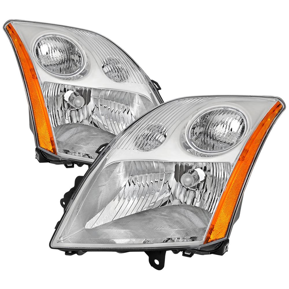2.0L HEADLIGHTS CHROME HOUSING CLEAR LENS - NO BULBS INCLUDED