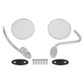 4755 CHEVY/GMC TRUCK BROTHERS TRUCKS MIRROR SET CHROME/STAIN ROUND SMOOTH