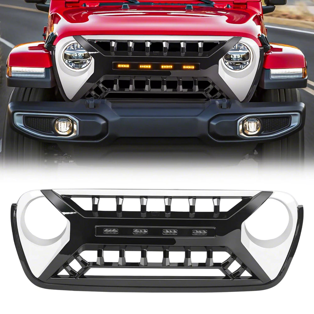 ARMOR GRILLE W/ AMBER LIGHTS AND FR