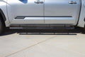 22C TUNDRA CREWMAX CAB 5IN OVAL STYLE SLIDE TRACK RUNNING BOARDS BLACK TXD ALUMINUM