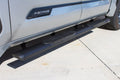 22C TUNDRA CREWMAX CAB 5IN OVAL STYLE SLIDE TRACK RUNNING BOARDS BLACK TXD ALUMINUM