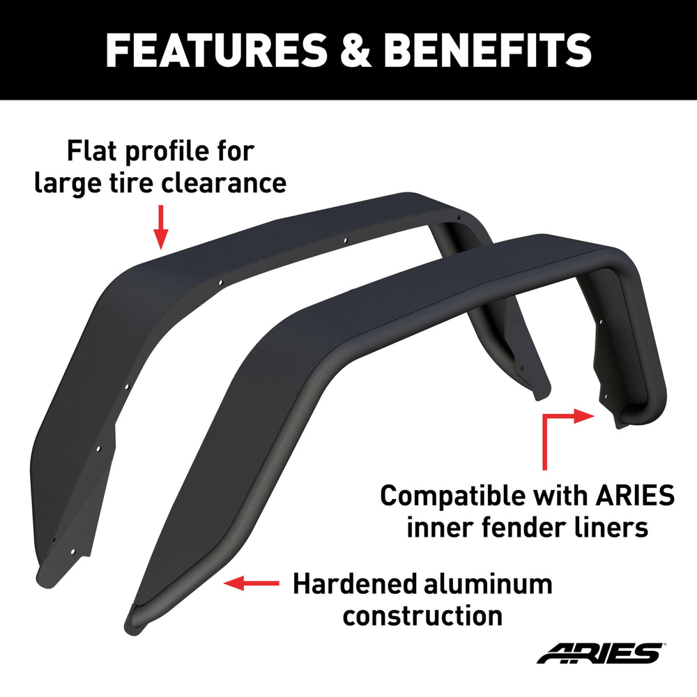 REAR FENDER FLARE, CARBIDE GLD