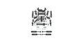 Fabtech 03-08 Hummer H2 4WD 6in Performance System - Component Box 1 - Black